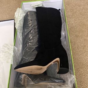 Amazing condition with box Sam Edelman hai knee boots black suede 7.5